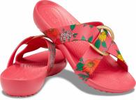 Crocs Serena Printed Crss Bnd Slide floral/poppy