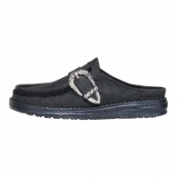 Wendy Slip Buckle Denim  Black