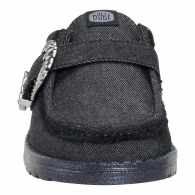 Wendy Slip Buckle Denim  Black