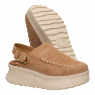 Delray Clog Suede  Tan